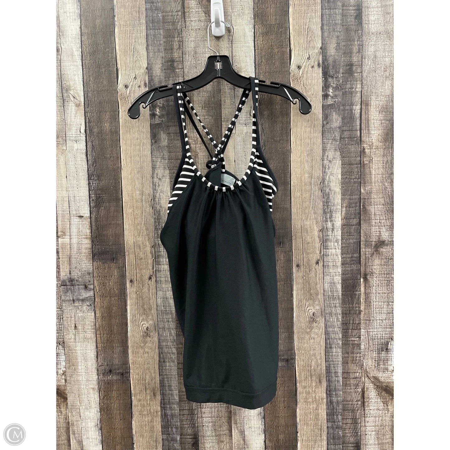 Athletic Tank Top By Athleta In Black & White, Size: M