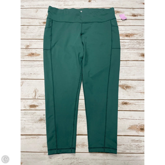 Athletic Leggings By Ideology In Green, Size: 2x