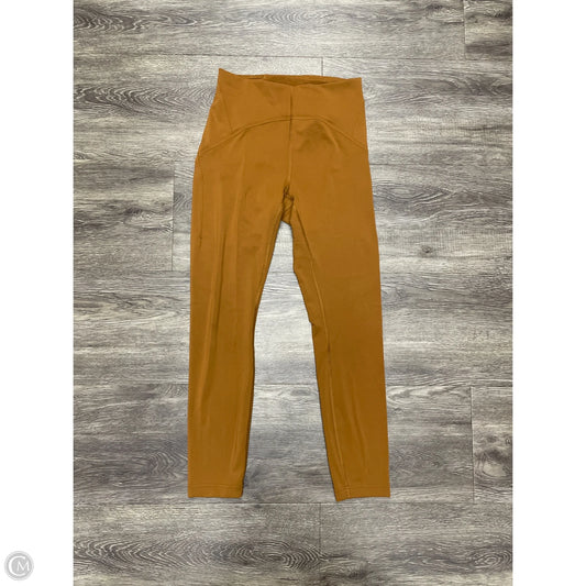 Athletic Leggings By Lululemon In Bronze, Size: 6