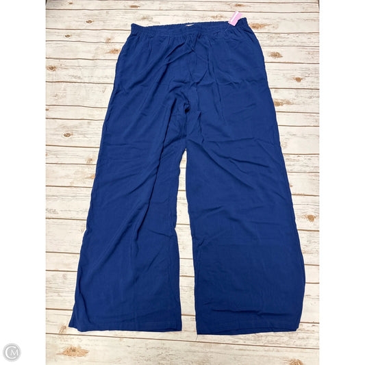 Pants Wide Leg By Woman Within In Blue, Size: 24
