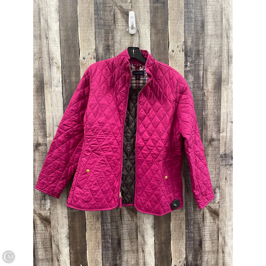 Jacket Puffer & Quilted By Lands End In Pink, Size: M