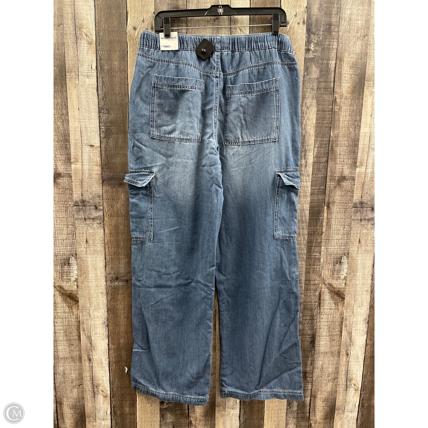 Jeans Wide Leg By Wallflower In Blue Denim, Size: L