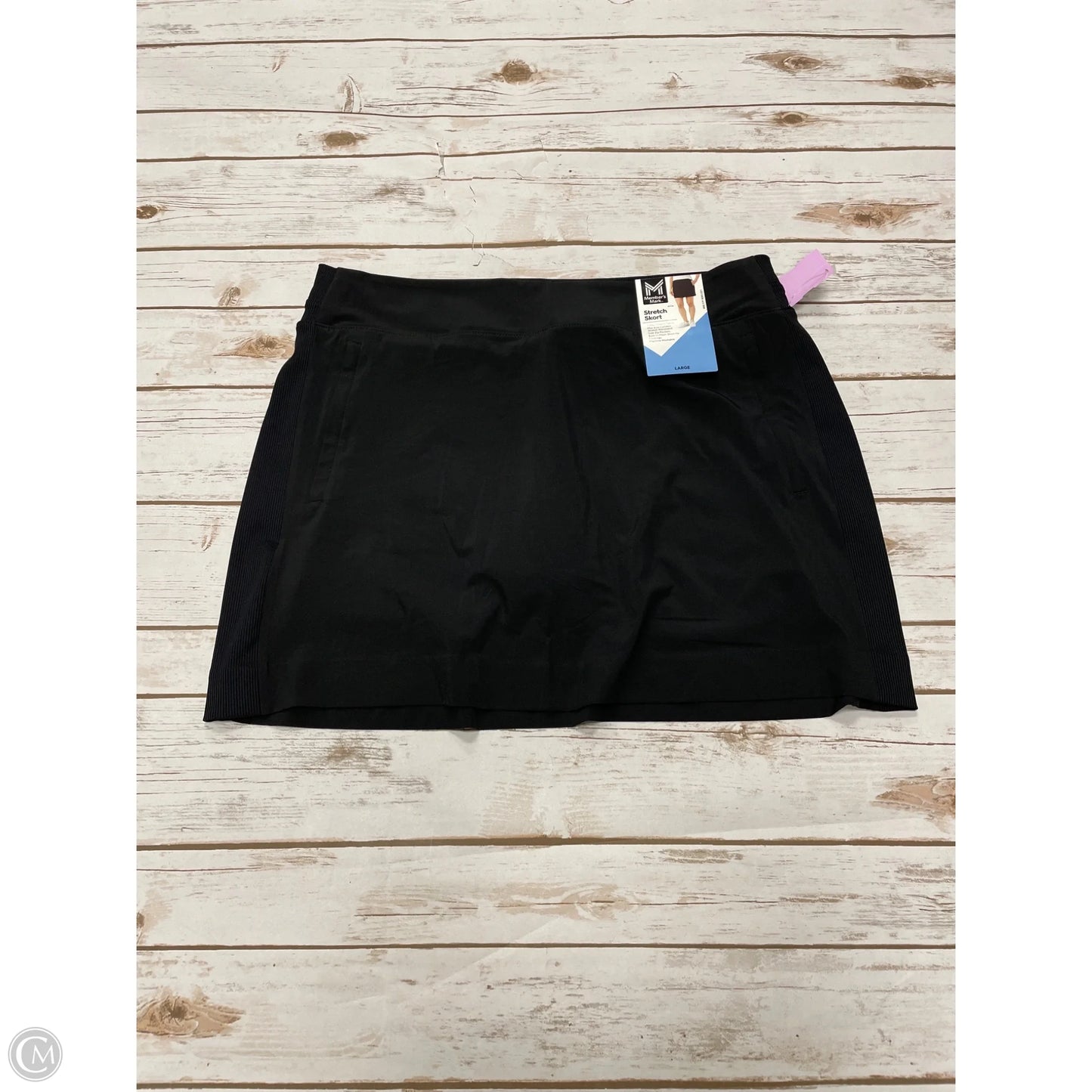 Skort By Members Mark In Black, Size: L