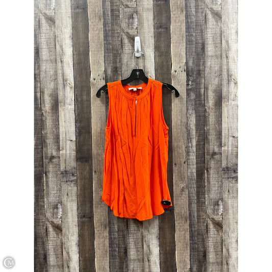 Top Sleeveless By Loft In Orange, Size: Xs