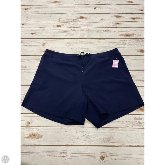 Athletic Shorts By Gaiam In Navy, Size: Xxl