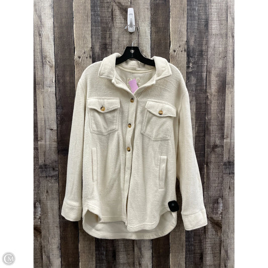 Jacket Fleece By Altard State In Cream, Size: S
