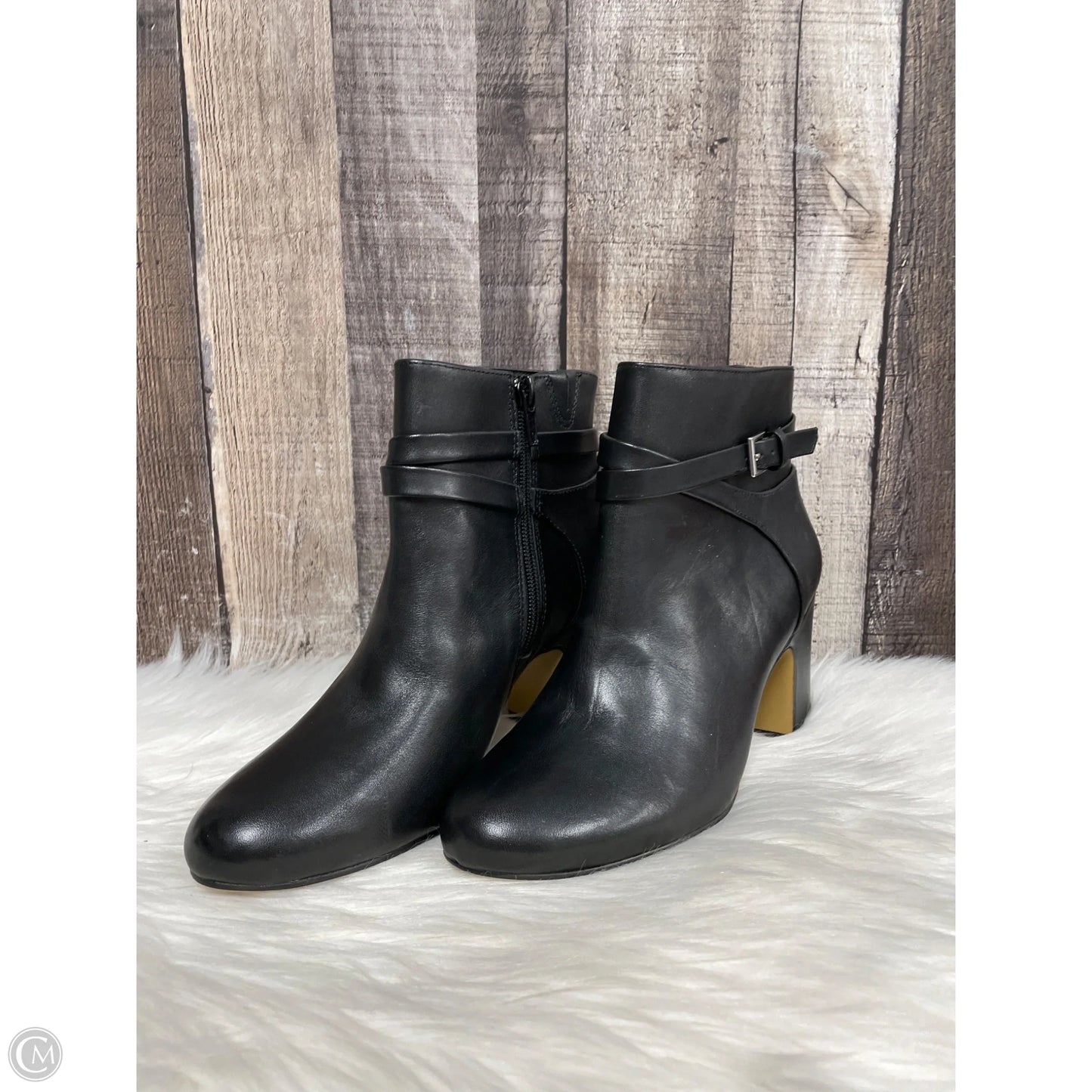 Boots Ankle Heels By Cme In Black, Size: 7.5