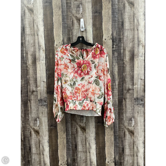 Top Long Sleeve By White House Black Market In Multi-colored, Size: Xs