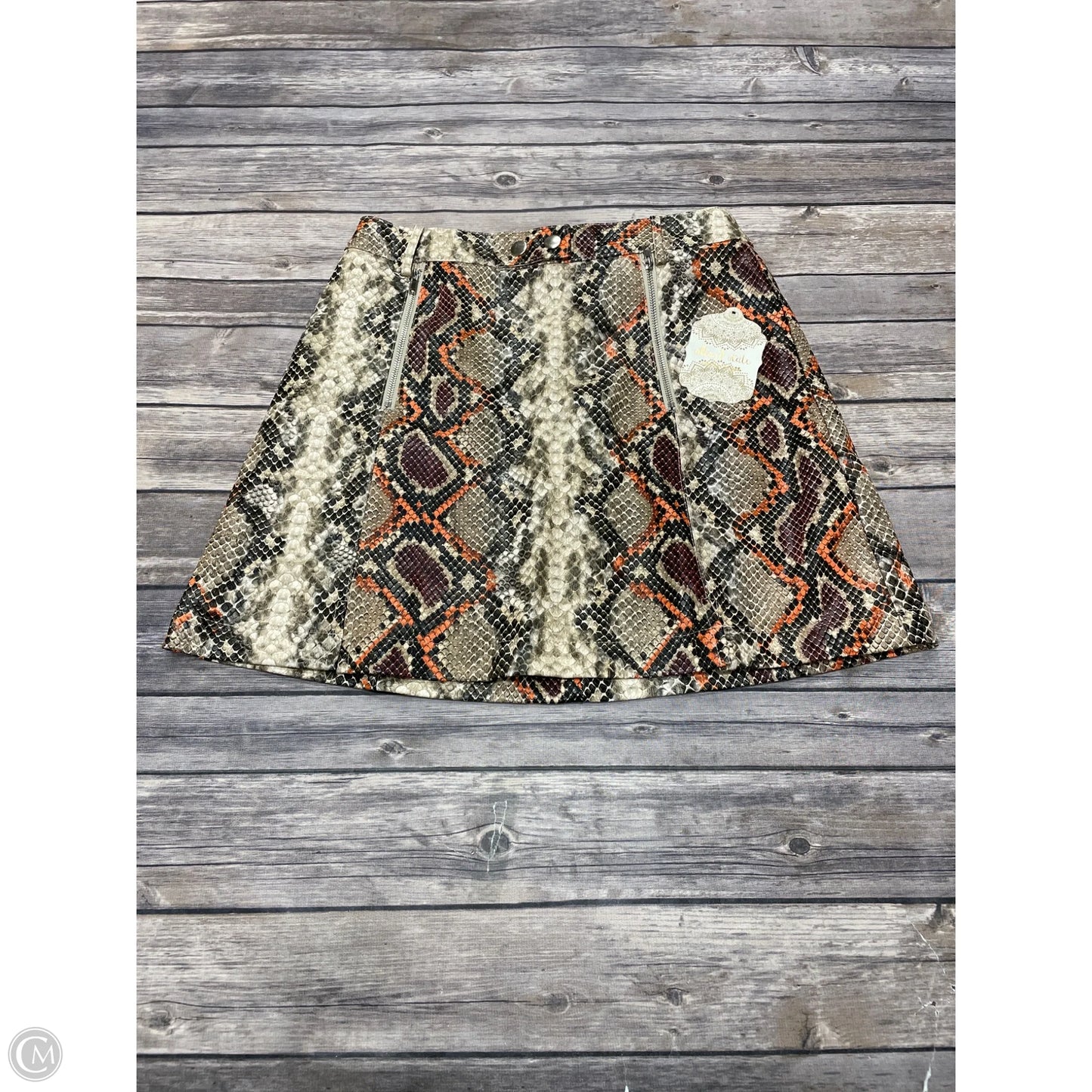 Skirt Mini & Short By Altard State In Animal Print, Size: S