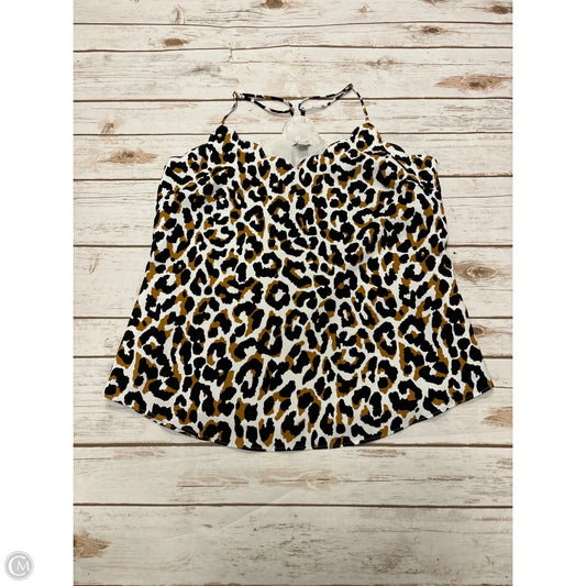 Top Sleeveless By J. Crew In Animal Print, Size: S