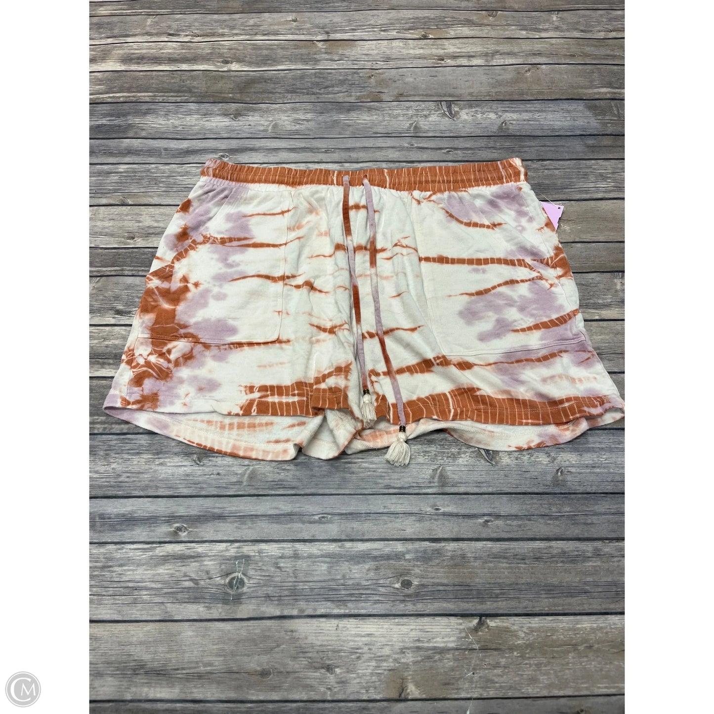 Shorts By Knox Rose In Tie Dye Print, Size: Xxl