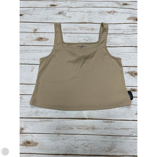 Top Sleeveless By Old Navy In Tan, Size: Xxl