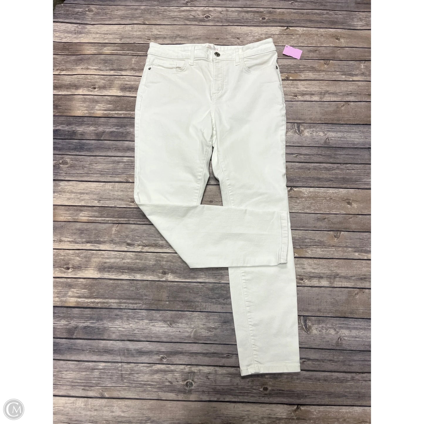 Jeans Skinny By Lc Lauren Conrad In White Denim, Size: 12