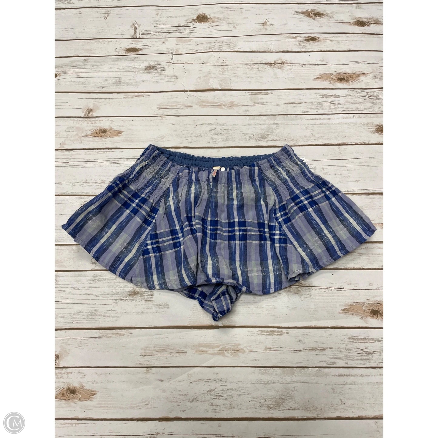 Shorts By Free People In Plaid Pattern, Size: S
