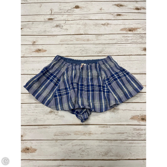 Shorts By Free People In Plaid Pattern, Size: S