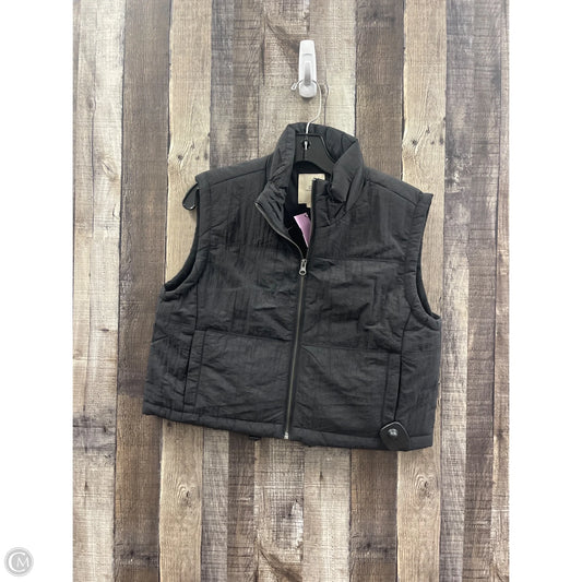 Vest Puffer & Quilted By Thread And Supply In Black, Size: S