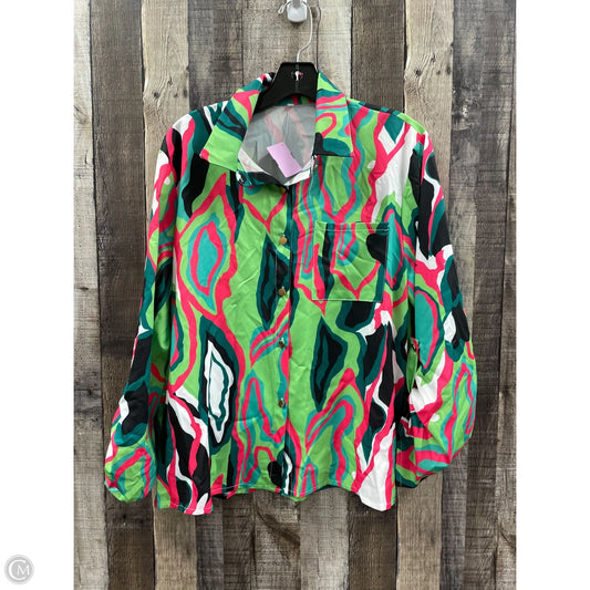 Top Long Sleeve By Cmf In Multi-colored, Size: Xl