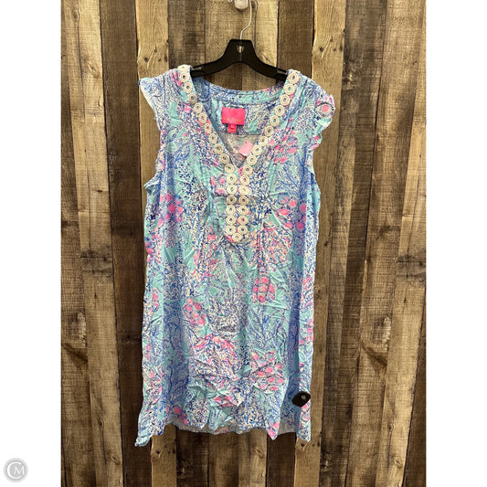 Dress Designer By Lilly Pulitzer In Floral Print, Size: Xl