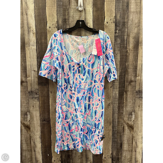 Dress Designer By Lilly Pulitzer In Floral Print, Size: Xl