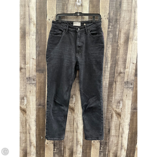 Jeans Straight By Everlane In Black Denim, Size: 10