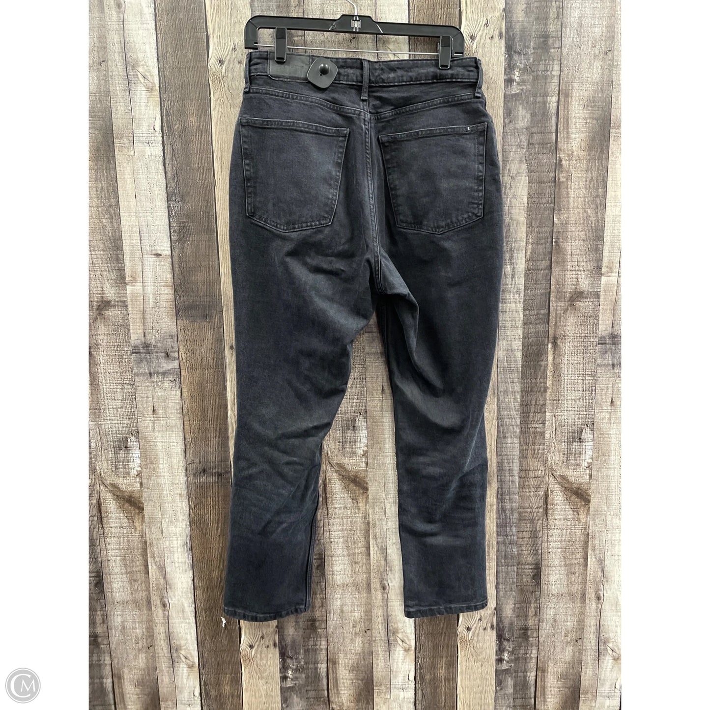 Jeans Straight By Everlane In Black Denim, Size: 10
