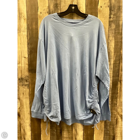 Top Long Sleeve By Pink In Blue, Size: Xxl