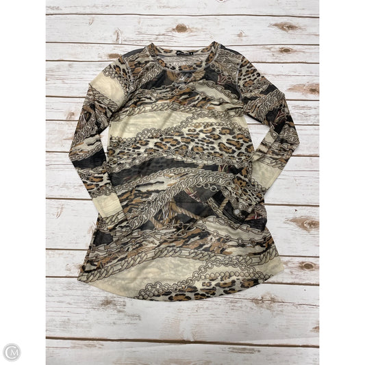 Top Long Sleeve By David Cline In Multi-colored, Size: S