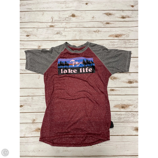 Top Short Sleeve Basic By Cme In Red, Size: Xl