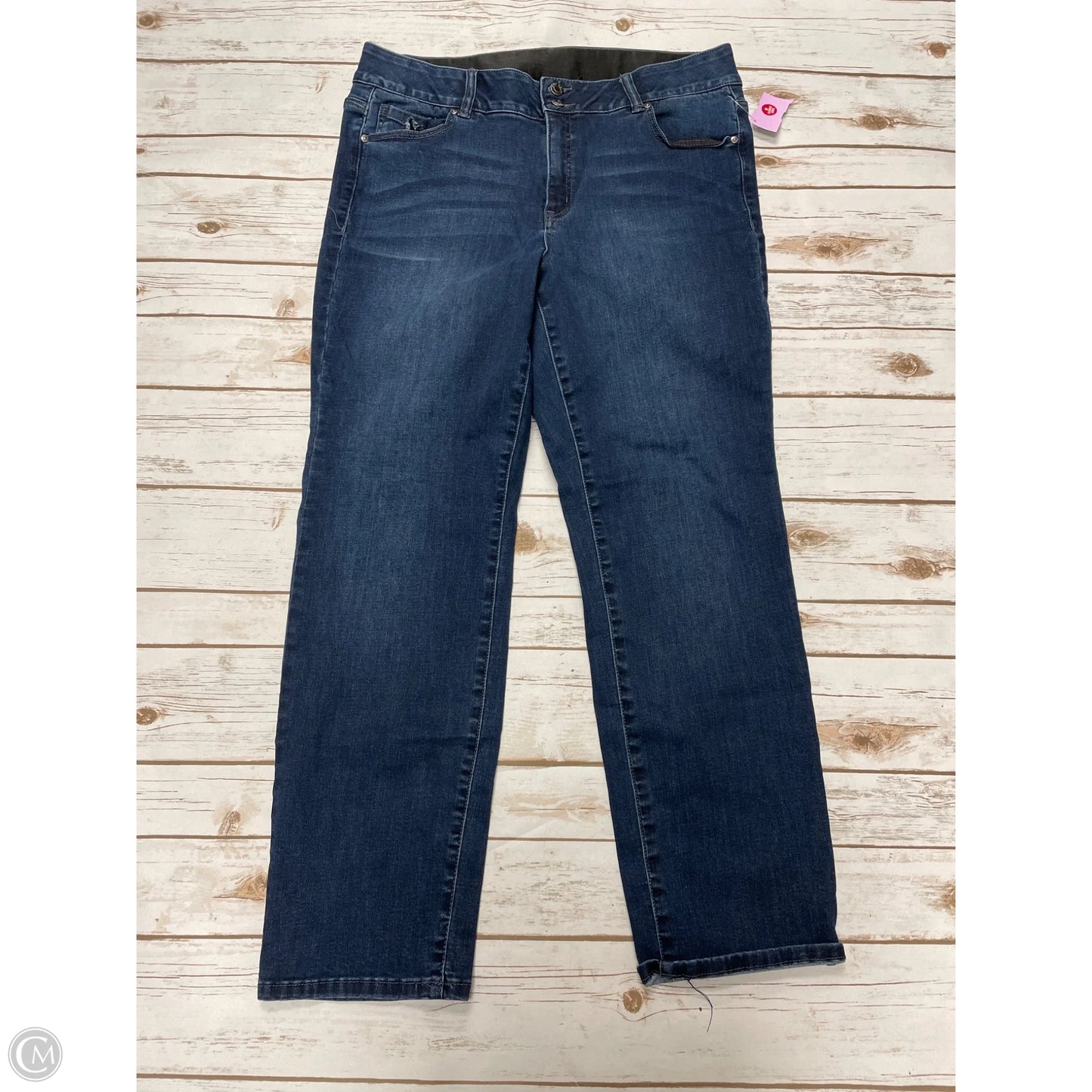 Jeans Straight By Lane Bryant In Blue Denim, Size: 18