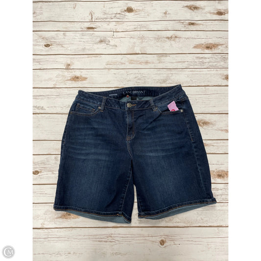 Shorts By Lane Bryant In Blue Denim, Size: 16