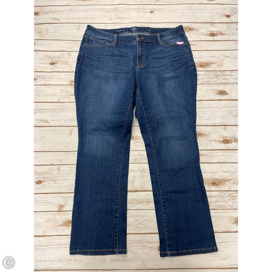 Jeans Straight By St Johns Bay In Blue Denim, Size: 18