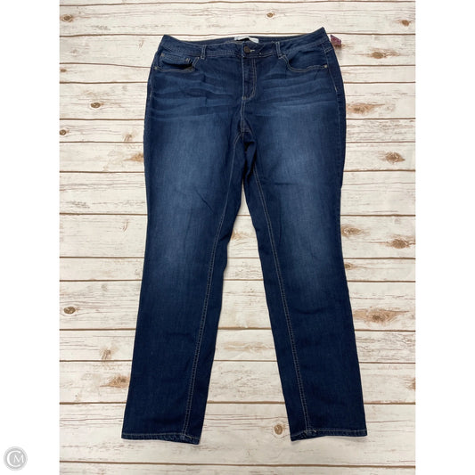 Jeans Straight By Cato In Blue Denim, Size: 18