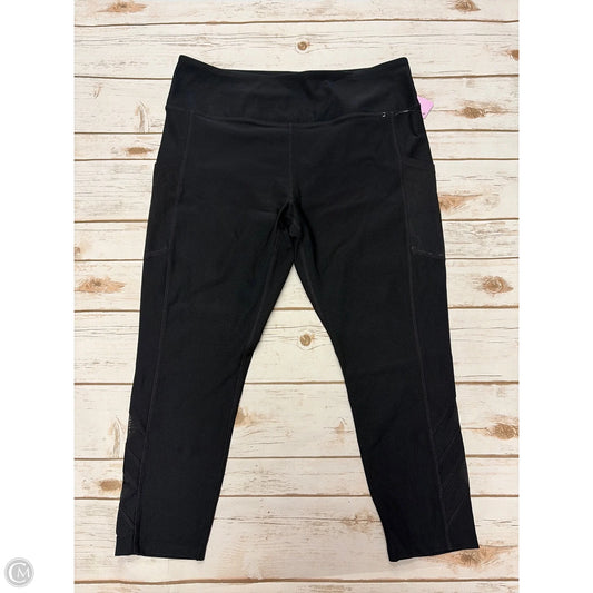 Athletic Leggings Capris By Mondetta In Black, Size: Xl