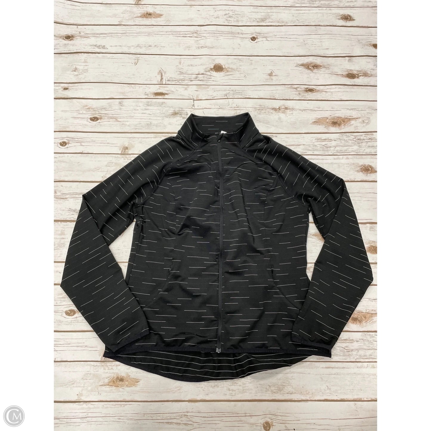 Athletic Jacket By Lucy In Black, Size: Xl