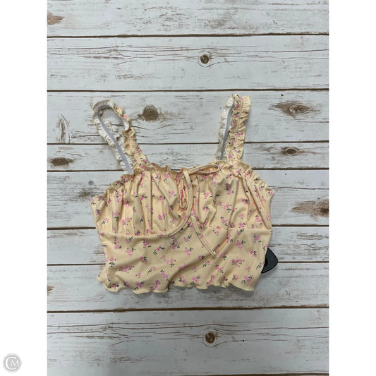 Top Sleeveless By Shein In Yellow, Size: M