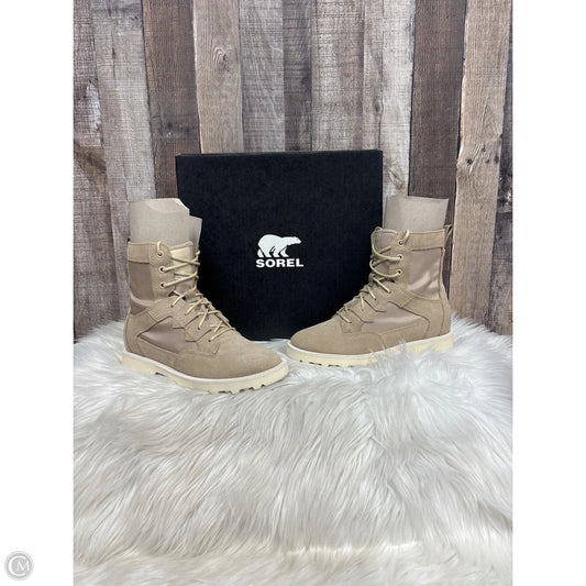 Boots Ankle Flats By Sorel In Beige, Size: 5.5