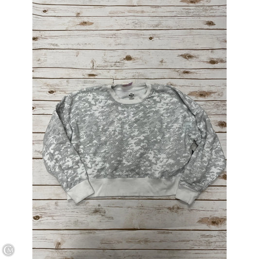 Athletic Sweatshirt Crewneck By Under Armour In Grey & White, Size: M