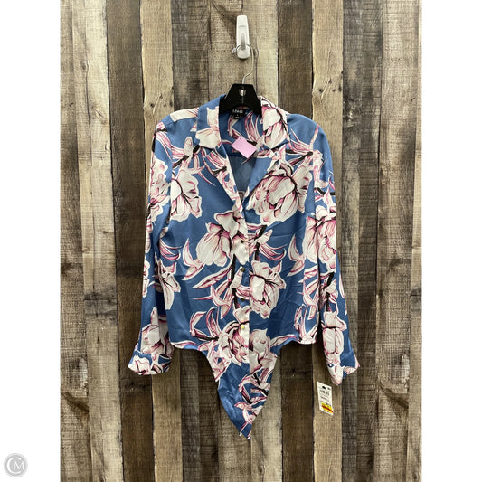 Top Long Sleeve By International Concepts In Floral Print, Size: S