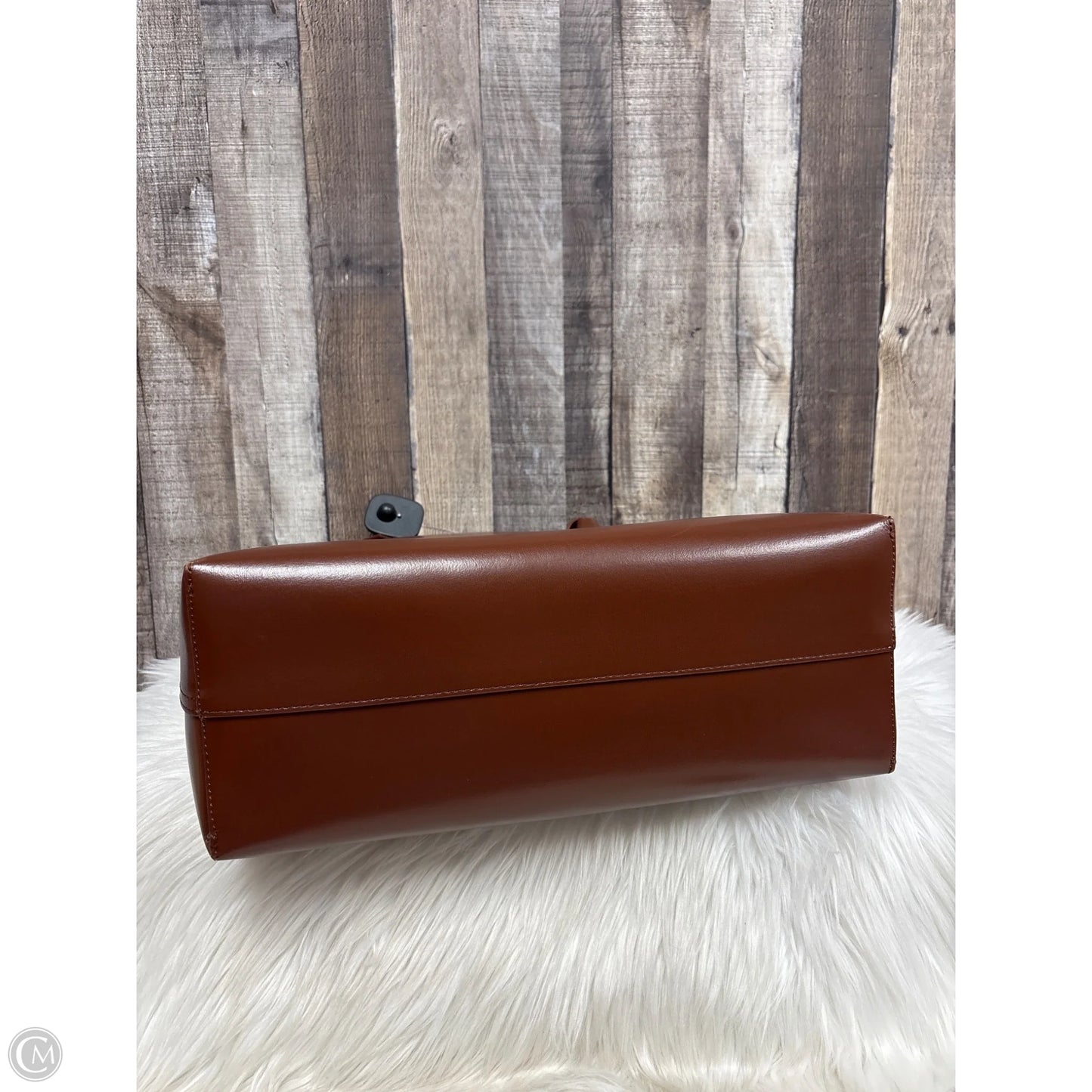 Tote Leather By Clothes Mentor, Size: Large