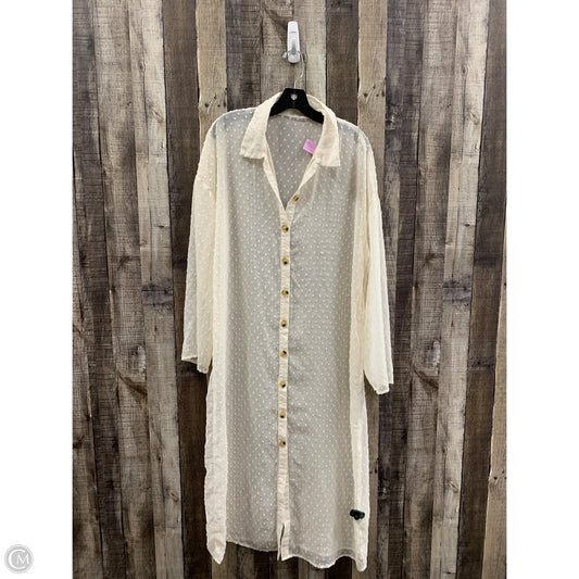 Swimwear Cover-up By Shein In Cream, Size: Xl