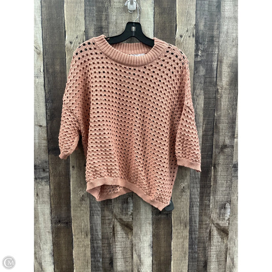 Sweater By Dr2 In Mauve, Size: L