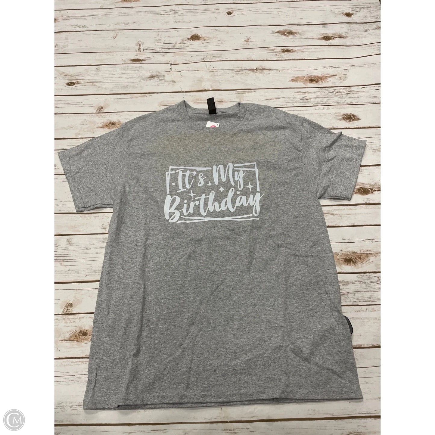 Top Short Sleeve Basic By Gildan In Grey, Size: L