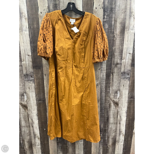 Dress Casual Midi By Ava & Viv In Bronze, Size: 1x