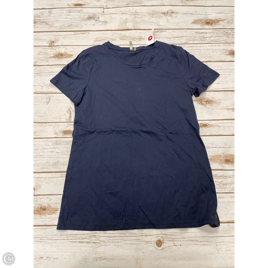 Top Short Sleeve By Banana Republic In Navy, Size: S