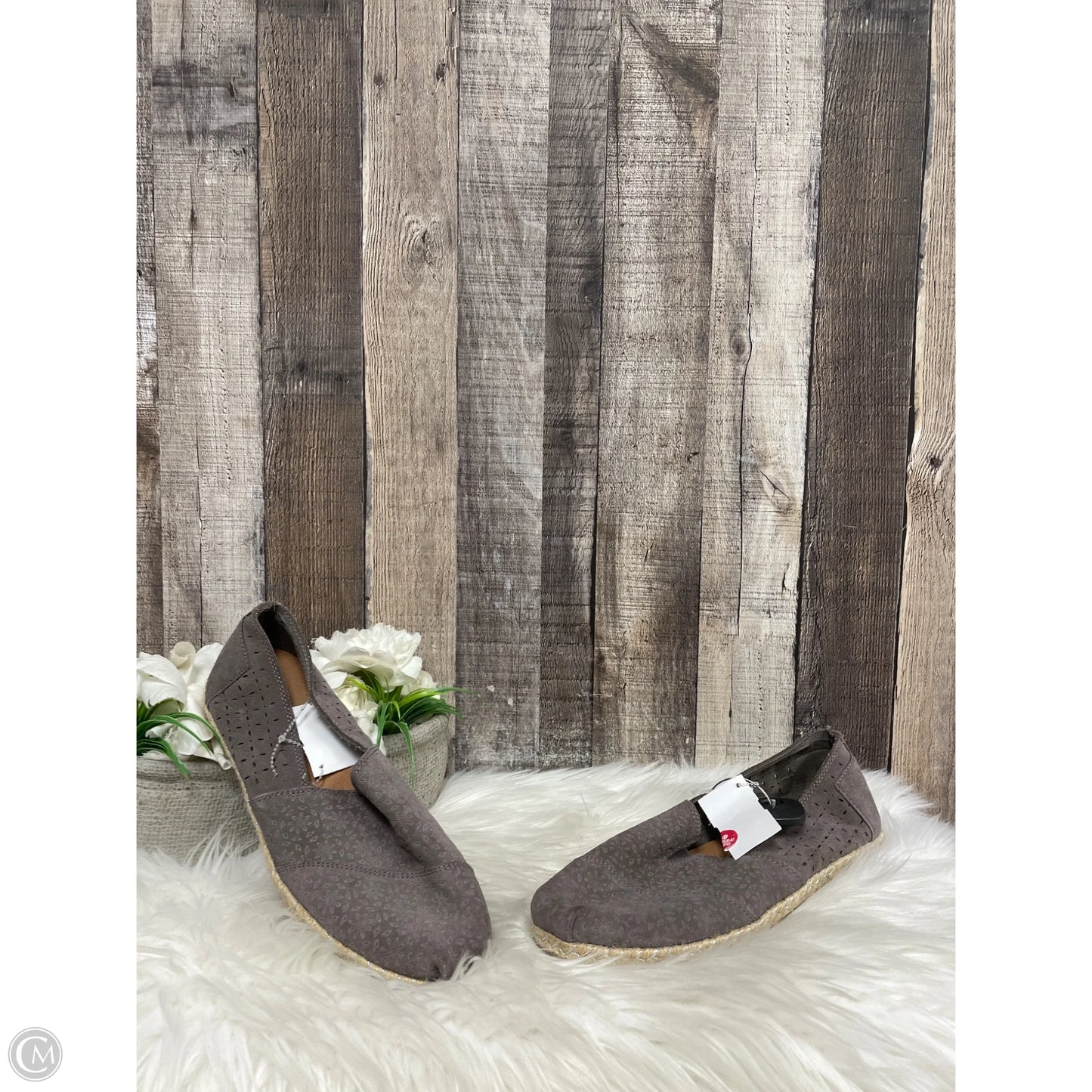 Shoes Flats By Toms In Grey, Size: 10