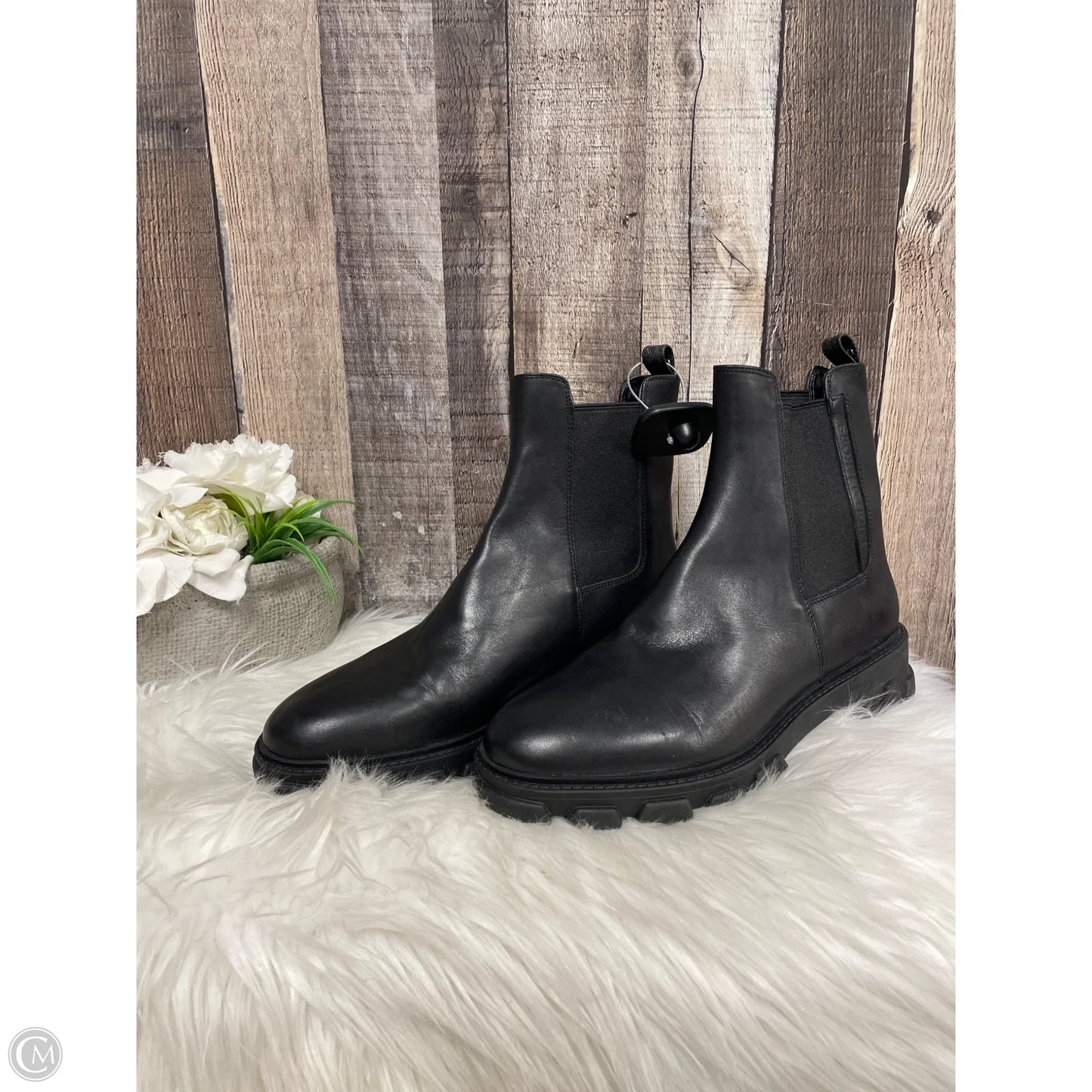 Boots Designer By Michael Kors In Black, Size: 9