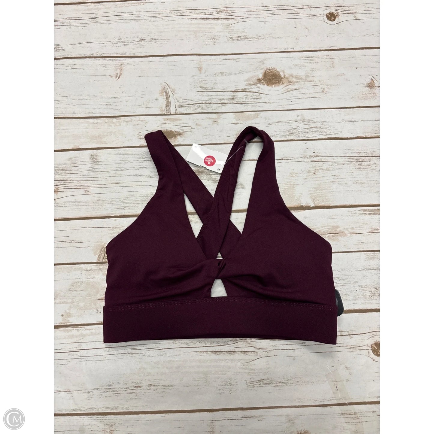 Athletic Bra By Fabletics In Maroon, Size: S
