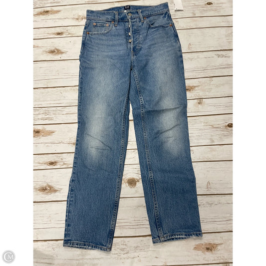 Jeans Straight By Gap In Blue Denim, Size: 2