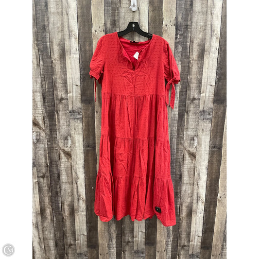 Dress Casual Maxi By Madewell In Red, Size: S