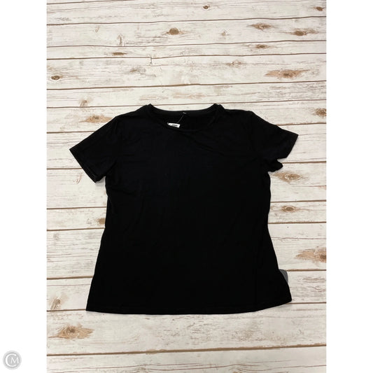 Top Short Sleeve By Abeo In Black, Size: Xl
